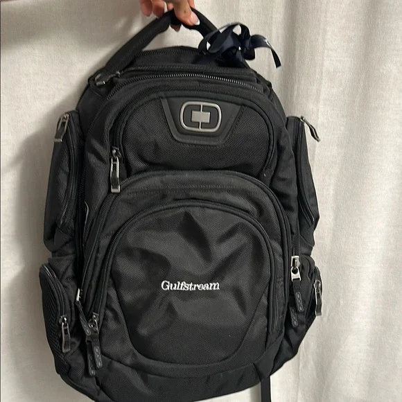 Gulfstream branded OGIO Black Stratagem Backpack - Picture 6 of 10
